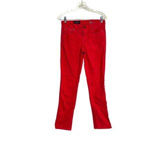J.Crew Womens Red Matchstick Corduroy Pants Size 26 Timeless Comfort Classic